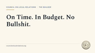 On Time. In Budget. No Bullshit.