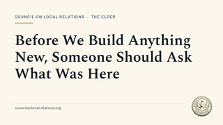 Before We Build Anything New, Someone Should Ask What Was Here