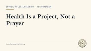 Health Is a Project, Not a Prayer