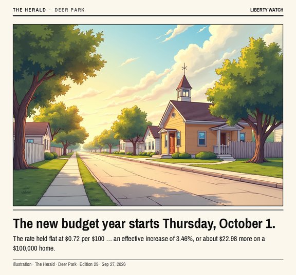 Deer Park new fiscal year - Herald Issue 29